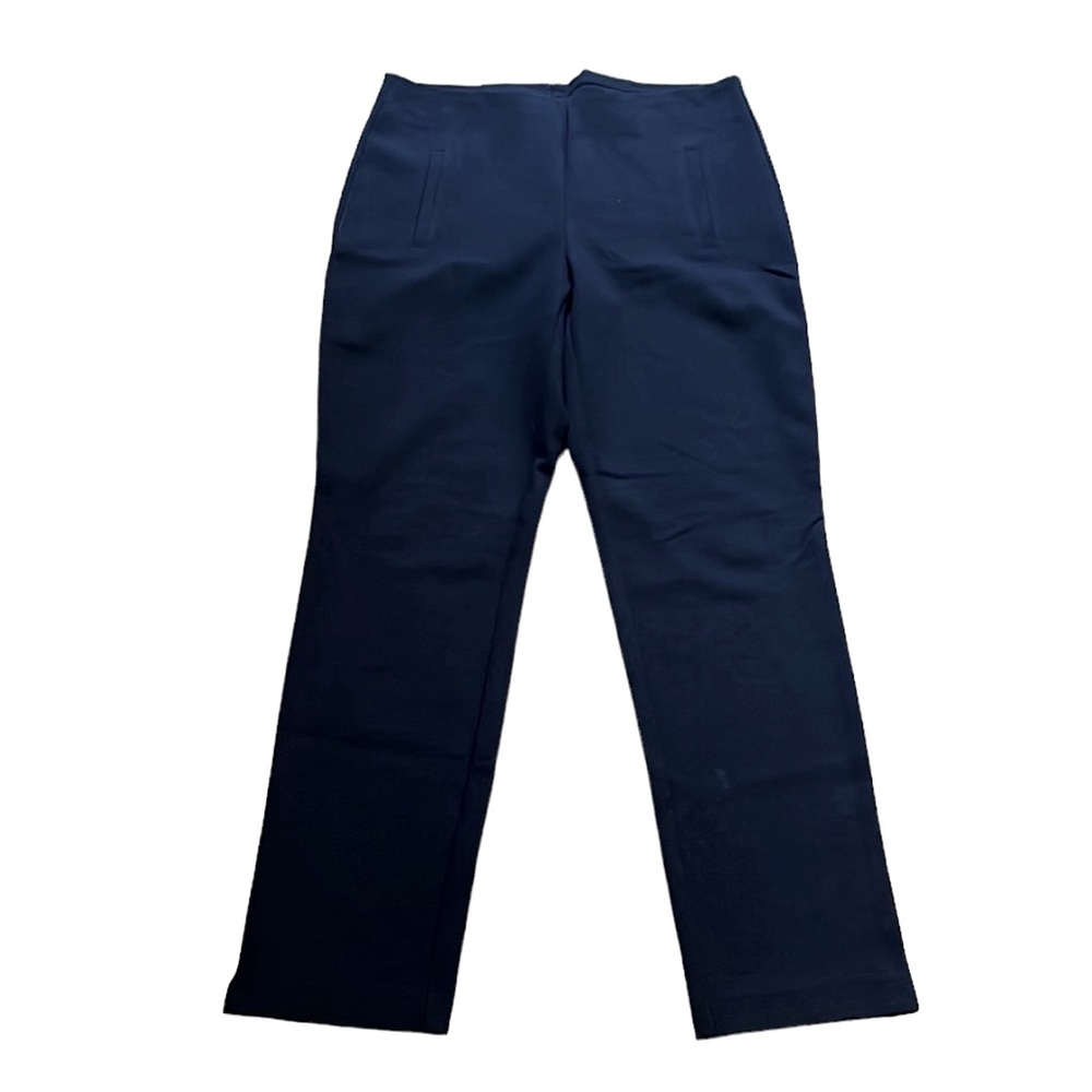 CHICOS STRETCH ANKLE PANTS DARK GRAY BLUE CHICOS SIZE 0 XS